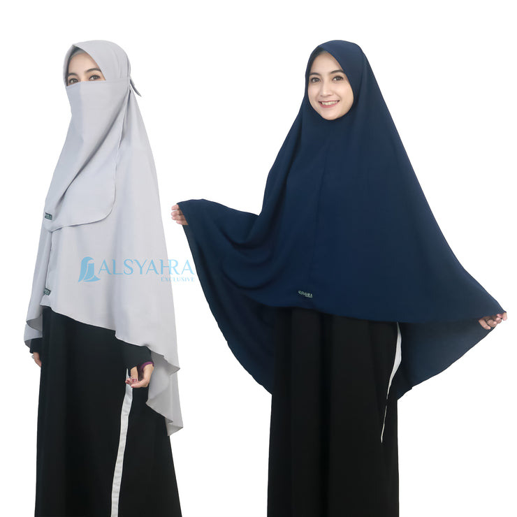 ALSYAHRA EXCLUSIVE JILBAB - Set Khimar PAD Cadar Tali Hijab Syari Premium