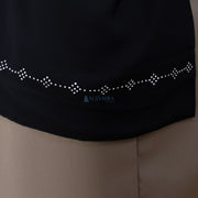 Niqab Poni Alhajr Sifon Jetblack Alsyahra Exclusive