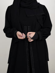 Alsyahra Exclusive Gamis Abaya Malika Sifon Silk Jetblack