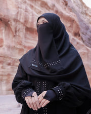 Alsyahra Exclusive Gamis Abaya Malika Sifon Silk Jetblack