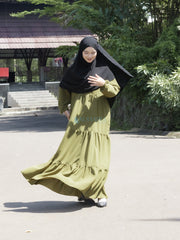 Alsyahra Exclusive Gamis Abaya Syari Salasa Jamila Platinum Wolfis
