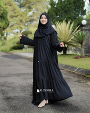 Alsyahra Exclusive Gamis Abaya Syari Salasa Jamila Platinum Wolfis