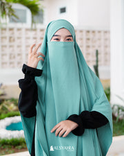 Alsyahra Exclusive French Khimar Handless Fatimah Luxury Airflow Size L