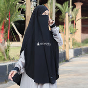 Alsyahra Exclusive French Khimar Handless Fatimah Luxury Airflow Size L