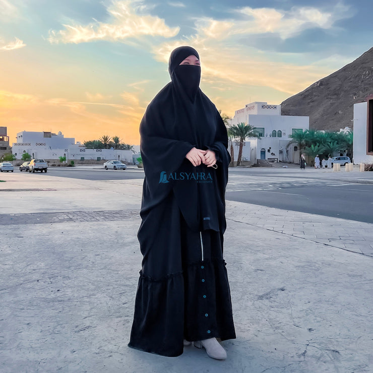 Alsyahra Exclusive French Khimar Rashiqa Jetblack