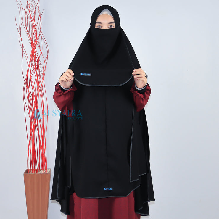 Alsyahra Exclusive  Bundling Gamis Khimar Dinda Hauw