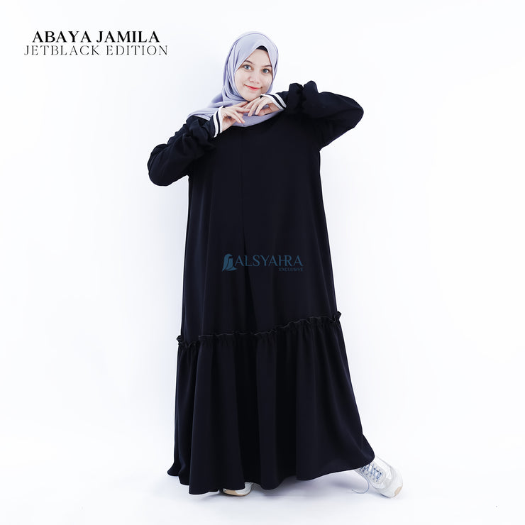 Alsyahra Exclusive X Wardah Maulina Bundling Gamis French Khimar Fatimah Size L