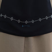 Niqab Bandana Alhajr Sifon Jetblack Alsyahra Exclusive