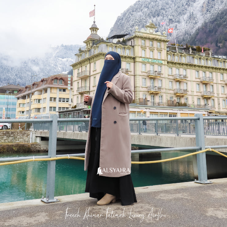 Alsyahra Exclusive French Khimar Handless Fatimah Luxury Airflow Size L