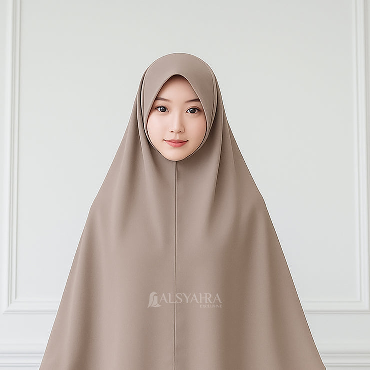 Alsyahra Exclusive Jilbab Set Khimar Shofa Haramain Niqab Poni Soft Crown Hijab Panjang Premium