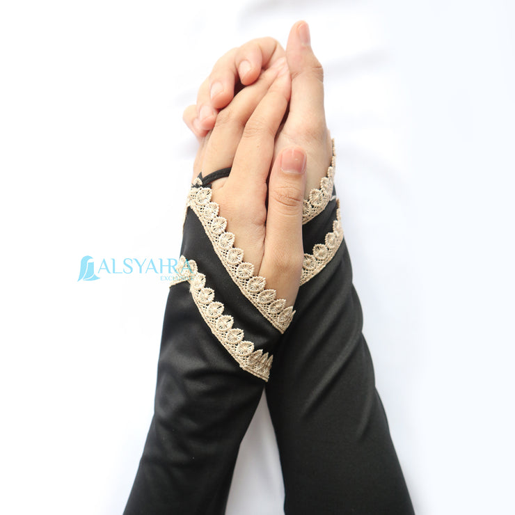 Alsyahra Exclusive Manset Handsock Cincin Motif Halimah Duo