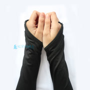 Alsyahra Exclusive Manset Handsock Cincin Motif Qaf Duo Black