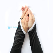 Alsyahra Exclusive Manset Handsock Cincin Motif Qaf White