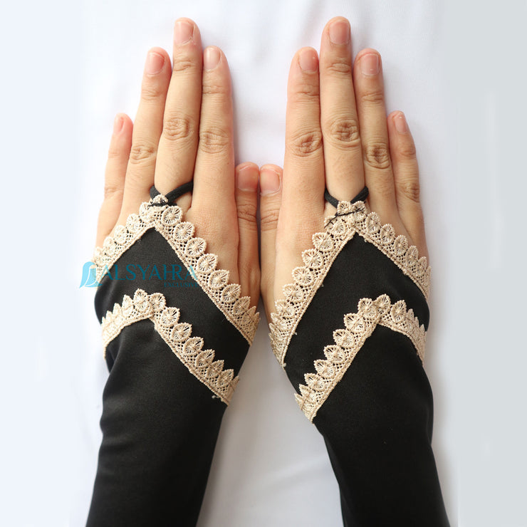 Alsyahra Exclusive Manset Handsock Cincin Motif Halimah Duo