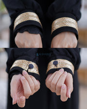 Gamis Abaya Syari At-tin Jetblack by Alsyahra Exclusive