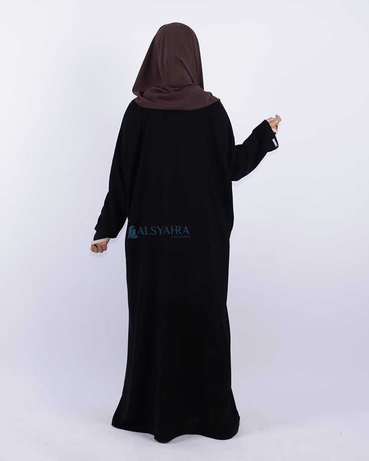 Abaya Gamis New Hurun In Jetblack Alsyahra Exclusive
