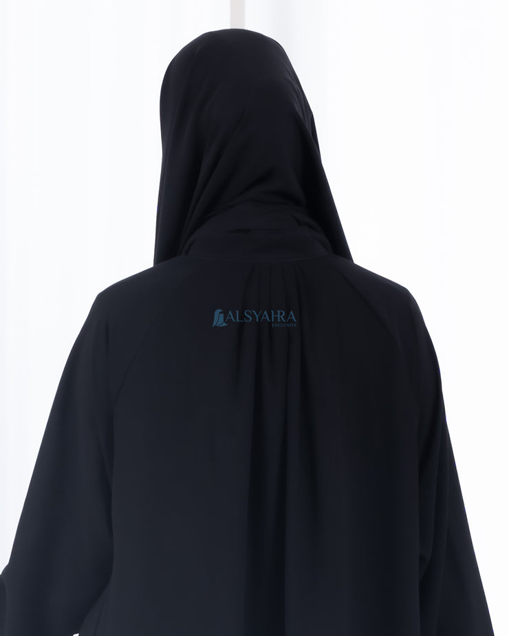Abaya Gamis Syari Shalihah Jetblack Alsyahra Exclusive