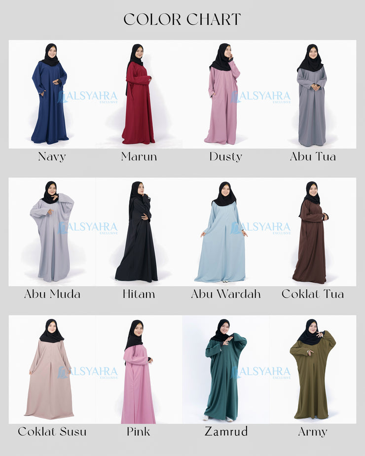 Abaya Gamis New Hurun In Luxury Wolfis Alsyahra Exclusive