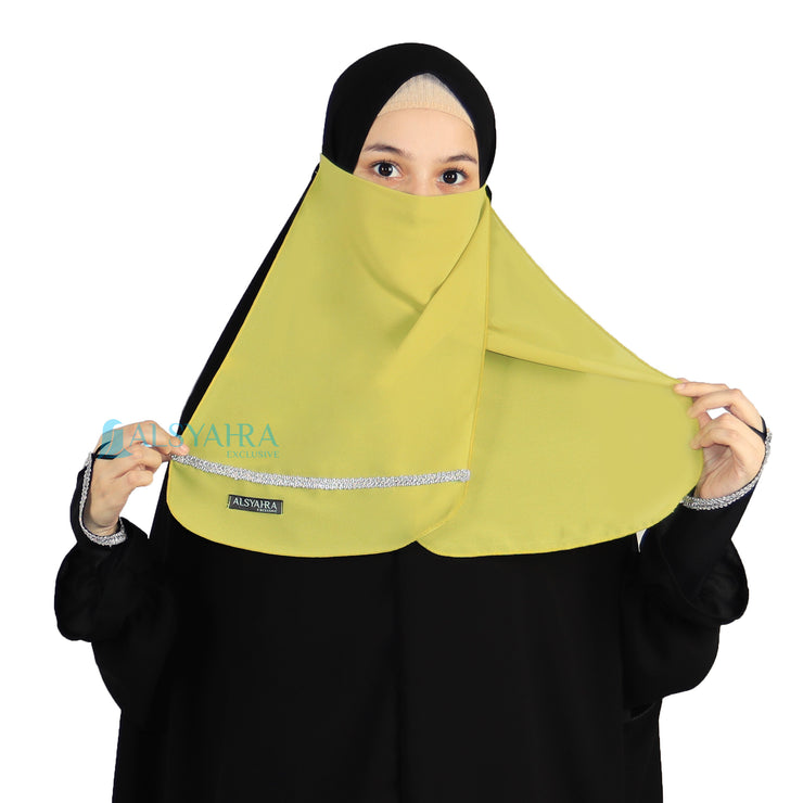 Alsyahra Exclusive Cadar Tali 2 Layer Zahrah Sifon Premium