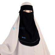 Alsyahra Exclusive Niqab Poni Hijrah Sifon Jetblack