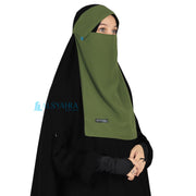 Niqab Poni Kancing Raudhah Sifon Premium Alsyahra Exclusive