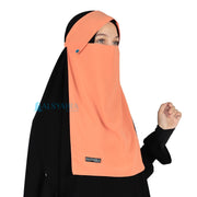 Niqab Poni Kancing Raudhah Sifon Premium Alsyahra Exclusive