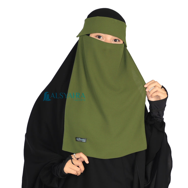 Alsyahra Exclusive Niqab Poni Pulldown Sifon Premium