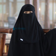 Alsyahra Exclusive Niqab Yaman Kids Sifon Jetblack