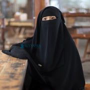 Alsyahra Exclusive Niqab Yaman Kids Sifon Jetblack