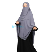 Alsyahra Exclusive Set Khimar Cadar Tali Shofa Sifon Premium 2 Layer XXL