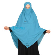 Alsyahra Exclusive Set Khimar Cadar Tali Shofa Sifon Premium 2 Layer XXL