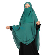 Alsyahra Exclusive Set Khimar Cadar Tali Shofa Sifon Premium 2 Layer XL