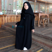 Alsyahra Exclusive Abaya Gamis Humaira Kids Jetblack