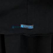 Alsyahra Exclusive Set Khimar Cadar Tali Kids Pad Jetblack