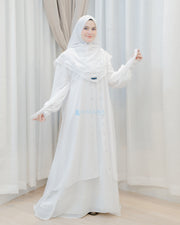 Bundling Set Walimah Abaya Khimar Cadar Tali 3 Layer Mediterania by Alsyahra Exclusive