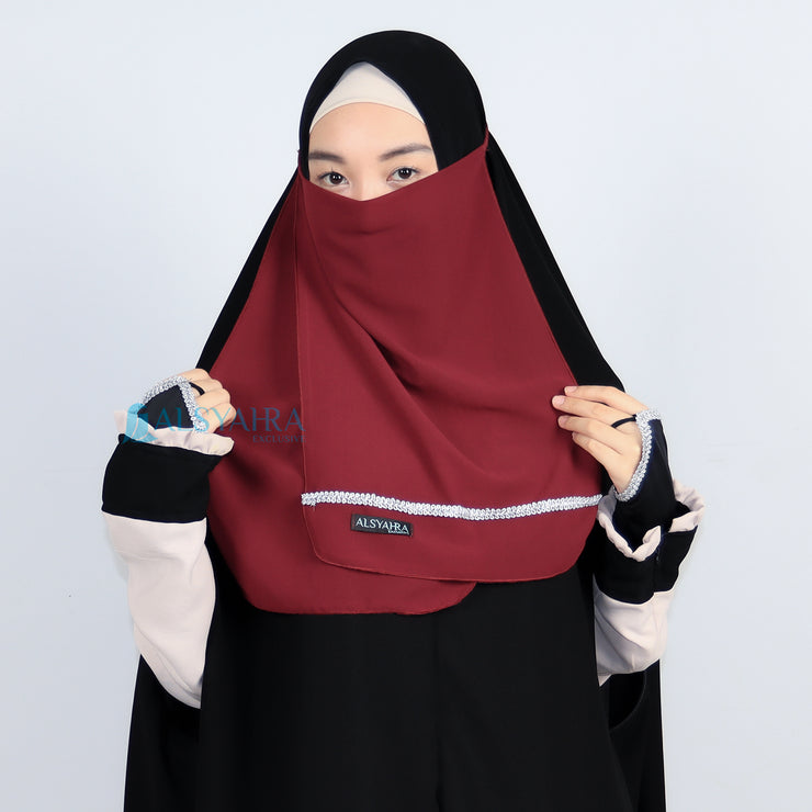Alsyahra Exclusive Cadar Tali 2 Layer Zahrah Sifon Premium