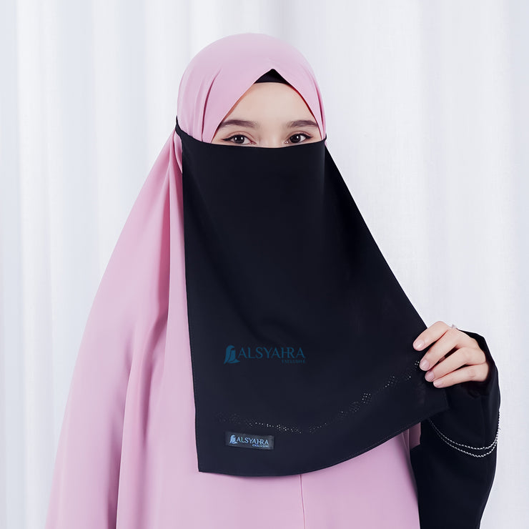 Cadar Tali Anatolia Sifon Silk Jetblack Alsyahra Exclusive