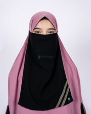 Cadar Tali Kiswah Sifon Silk Jetblack Alsyahra Exclusive