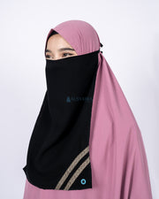 Cadar Tali Kiswah Sifon Silk Jetblack Alsyahra Exclusive