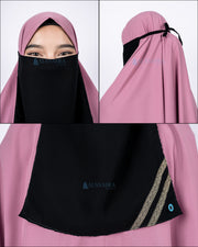 Cadar Tali Kiswah Sifon Silk Jetblack Alsyahra Exclusive