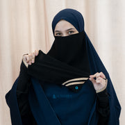 Cadar Tali New Raaina Sifon Jetblack Alsyahra Exclusive