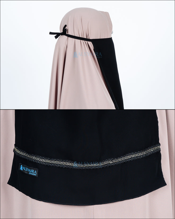 Cadar Tali Silsila Sifon Silk Jetblack Alsyahra Exclusive