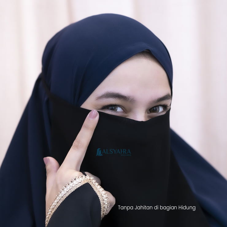 Cadar Tali New Raaina Stripe Sifon Jetblack Alsyahra Exclusive