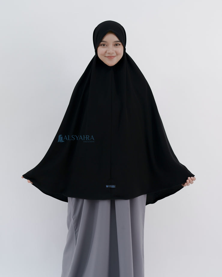Alsyahra Exclusive Khimar Daily Size XL Jetblack