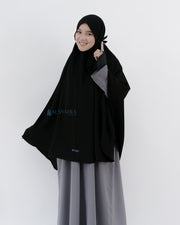 Alsyahra Exclusive Khimar Daily Size XL Jetblack