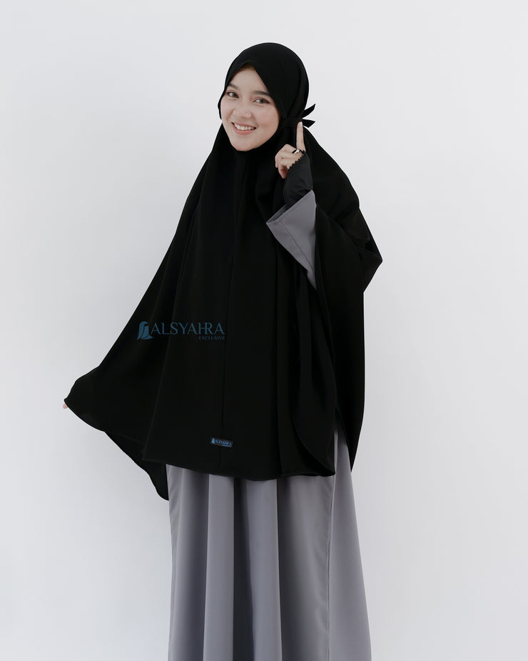 Alsyahra Exclusive Khimar Daily Size XL Jetblack