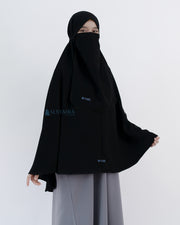 Alsyahra Exclusive Khimar Daily Size XL Jetblack