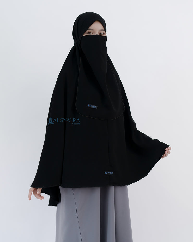 Alsyahra Exclusive Khimar Daily Size XL Jetblack