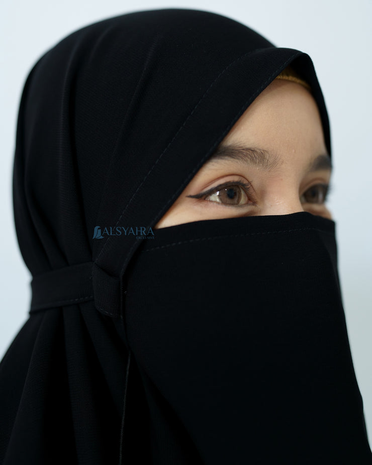 Alsyahra Exclusive Khimar Daily Size XL Jetblack