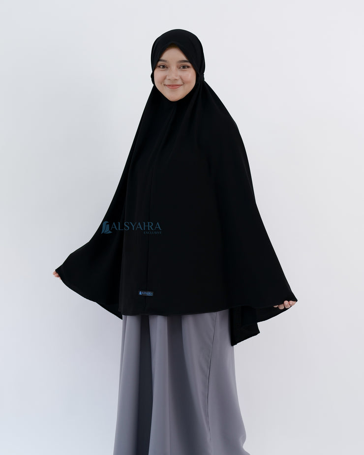 Alsyahra Exclusive Khimar Daily Size XL Jetblack
